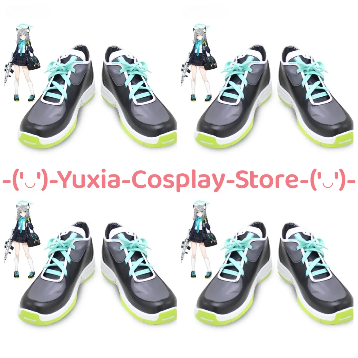 

Yuxiacosplay! Blue Archive Shiroko Sunaokami Cosplay Shoes Game Character Prop PU Leather Boots Halloween Carnival Party Costume