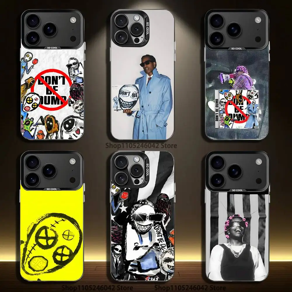 Rapper A-Asap R-Rocky Don't Be Dumb Black Matte Shockproof CoverPhone Case For iPhone 17,16,15,14,13,12,11,Pro,Max,Plus