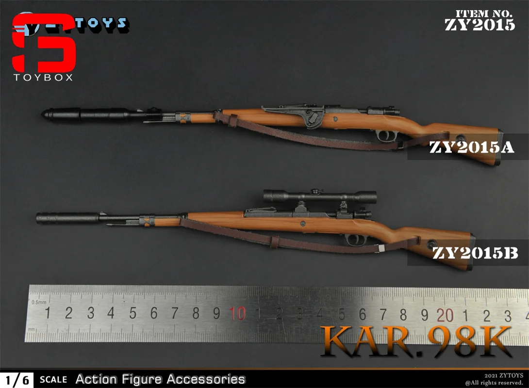 ZYTOYS-Sniper Rifle Gun Modelo Cena Props, Fit 12 ''Figura Soldado Ação, 98K, Tipo 99, M1, Garand NO4MKI, M1891, 1/6, ZY2015-ZY2019