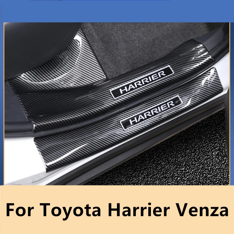 For Toyota Harrier Venza XU80 2020-2022 sill bar ABS door anti-step sticker welcome pedal change decoration supplies