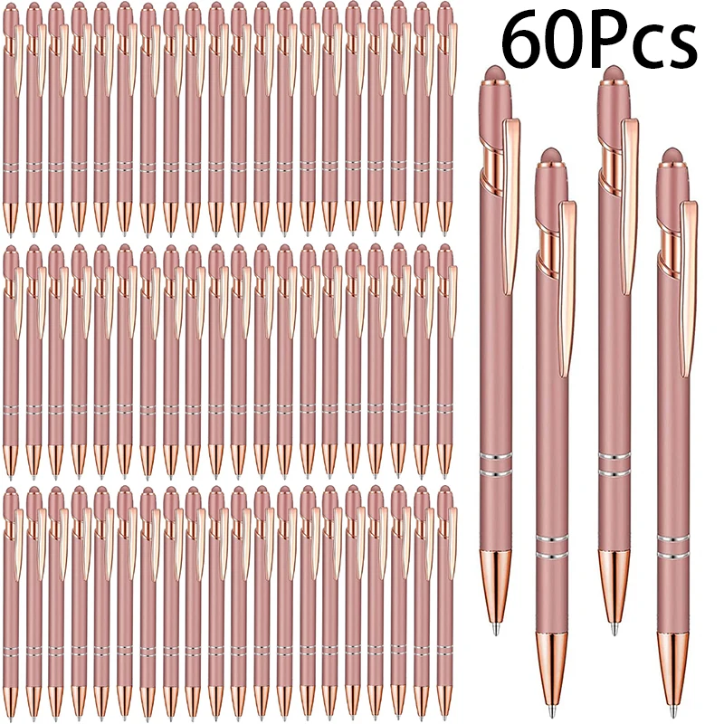

60 шт шариковая ручка, шариковая ручка с сенсорным экраном и стилусом
