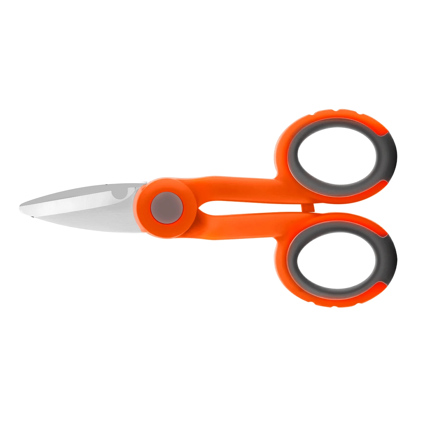 Alloy Steel Serrated Scissors Anti-slip TPR Handle Wire Cutter for Electrician Jewelry Craft DIY Handmade Projects
