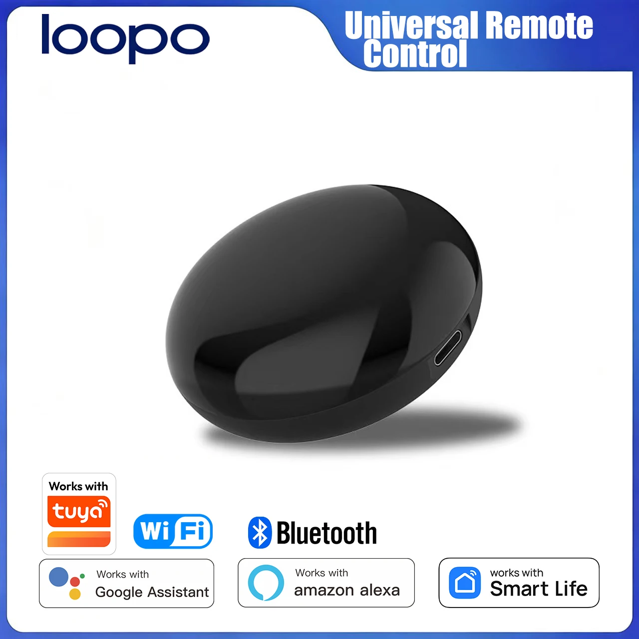 

Tuya Smart IR Remote Control Hub, 360° Omnidirectional Infrared Signal, Compatible with Tuya Smart Life for Home Automation