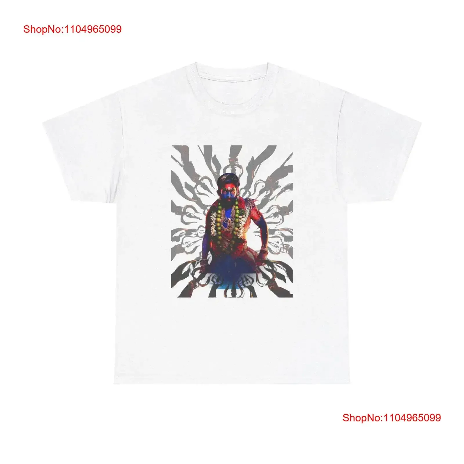 Pushpa 2 l Allu Arjun فيلم توليوود تاميل ديسي الهندي جنوب آسيا القطن الثقيل تي شيرت خمر غسلها تنوعا تنفس #1