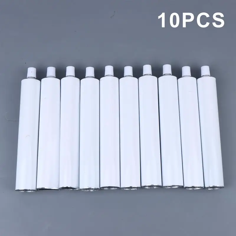 10 Pcs Empty Aluminum Paint Tubes 30/60/100 Ml Paint Tubes For Storing Paint Acrylic Watercolors Gouaches Oils And Making Paint
