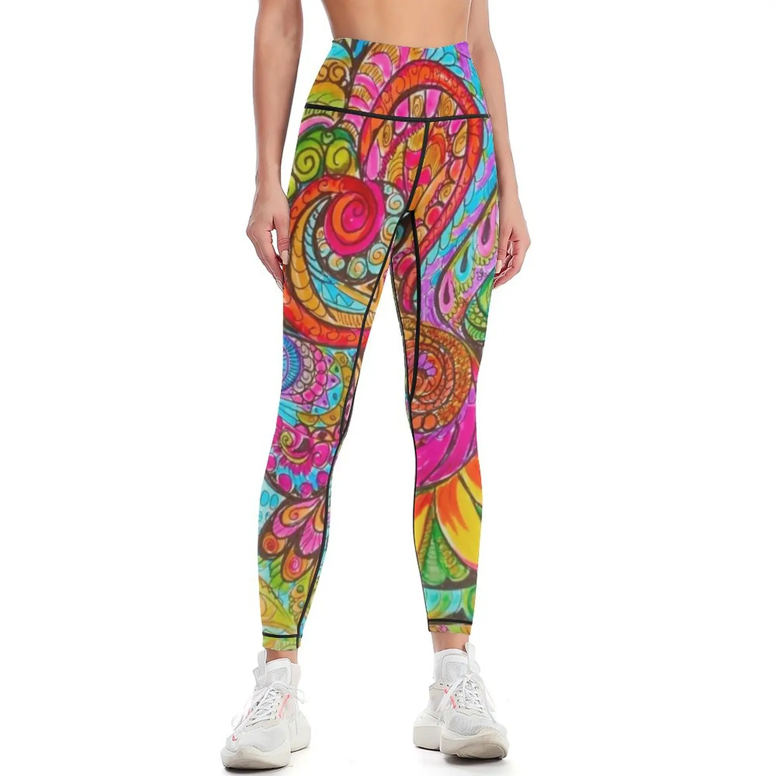 

Hearts and Flowers Leggings sports woman gym Women sports Womens Leggings