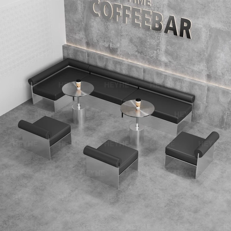 

Настенная кафе в индустриальном стиле, бар для сидения, зона отдыха, нержавеющая сталь, коммерческая мебель Silla De Escritorio