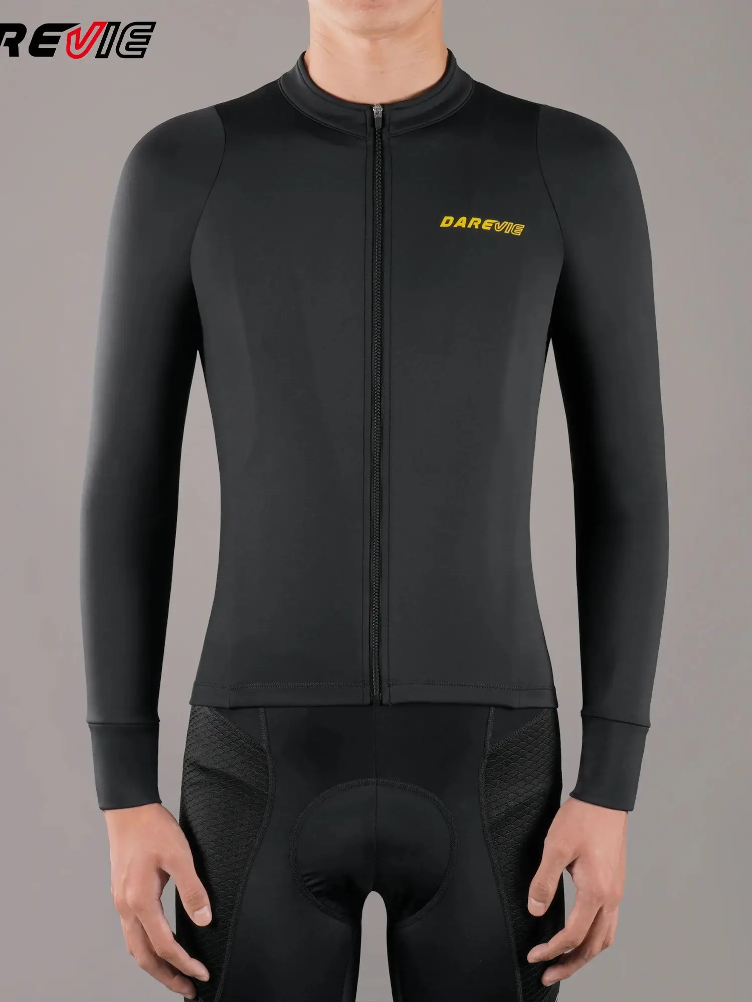 AliExpress DAREVIE DAREVIIE Cycling Jersey Winter Keep Warm Thermal Fleece Pro Level Cycling Jersey Man Anti UV Windproof Men's Cycling Clothing