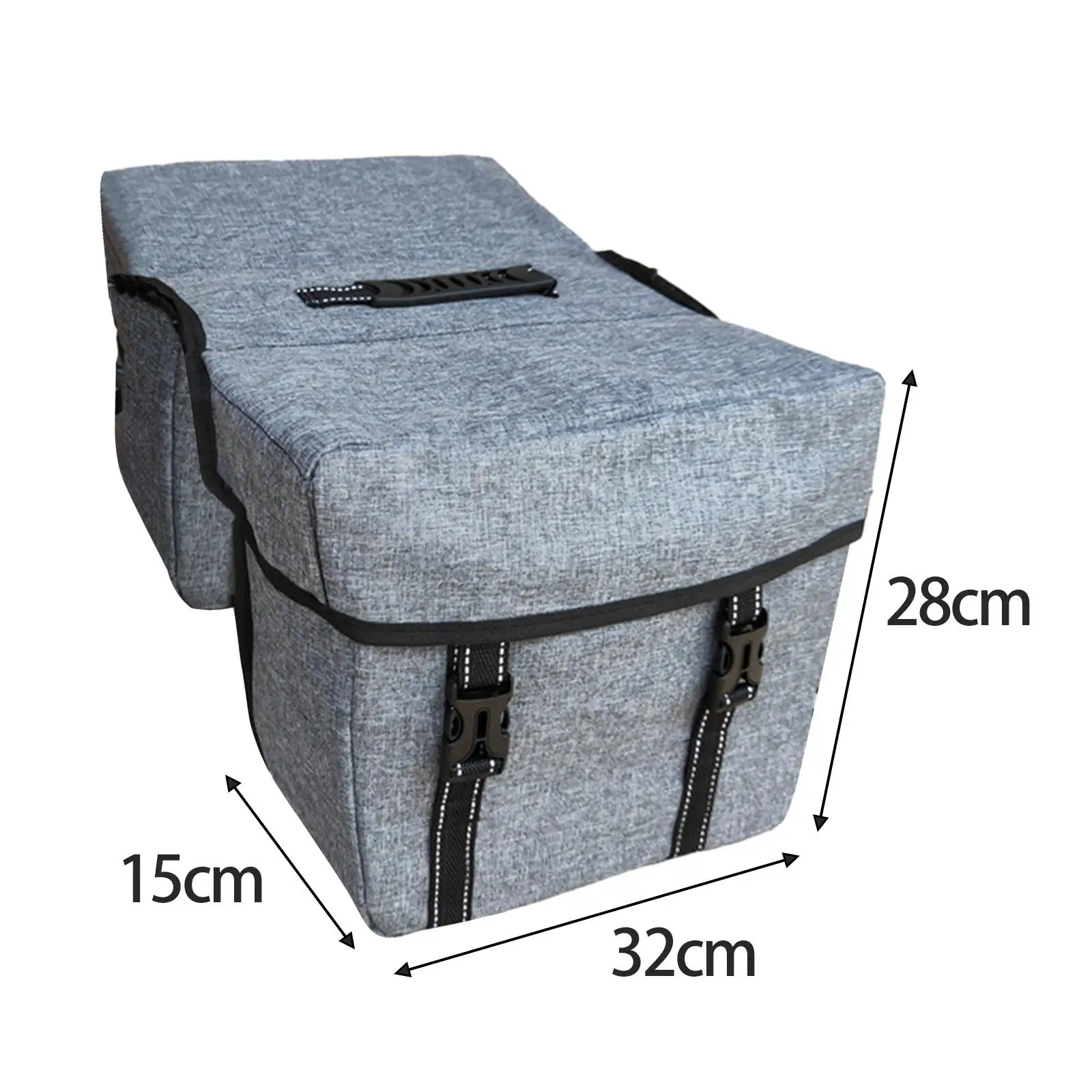 25L Bicycle Rear Seat Bag, Double Side Bicycle Saddle Bag Rack Tail Bag Bicycle Rear Seat Trunk Storage Bag