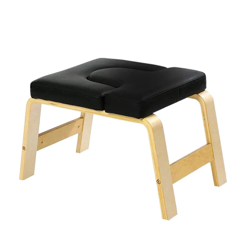 Custom Yoga Headstand Bench Multi Function Wood Body Building Yoga Inversion Stand Chair Home Fitness Yoga Inverted Stool