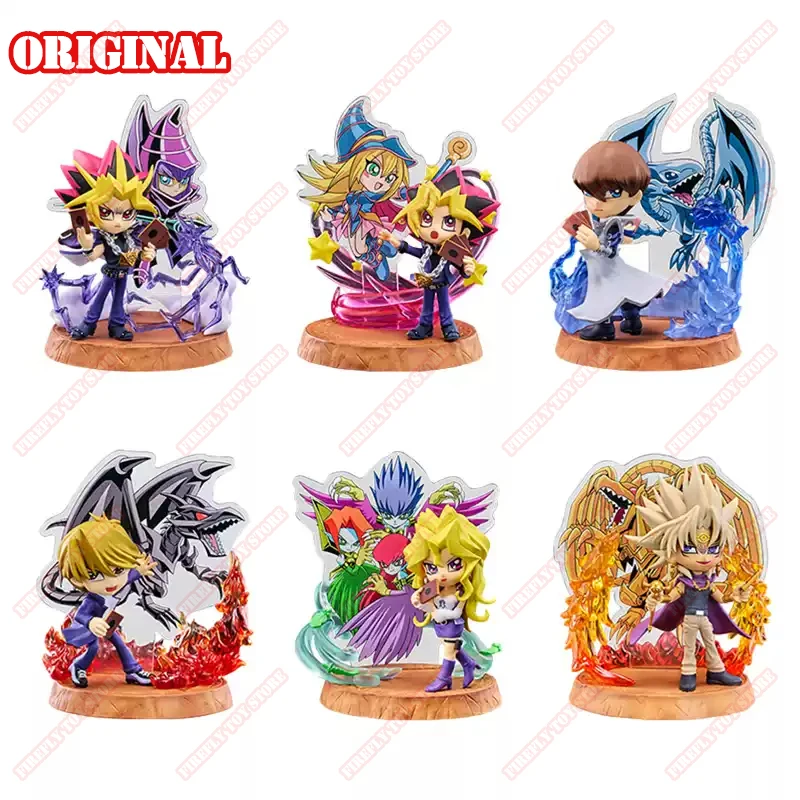 Original YU-GI-OH! Animationsspiel Peripheriespielzeug Duelist Yami Yugi Kaiba Mai Boxed Gacha Anime Action Modellfiguren Sammlung