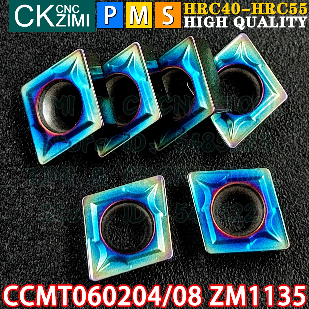 Imagem -04 - Pastilhas de Metal Duro Ferramentas de Pastilhas de Torneamento Internas Externas Ferramentas de Corte de Torno de Metal Cnc Ccmt21.51 Ccmt21.52 Ccmt 0602 Ferramentas de Carpintaria Ccmt060204 Zm1135 Ccmt060208 Zm1135