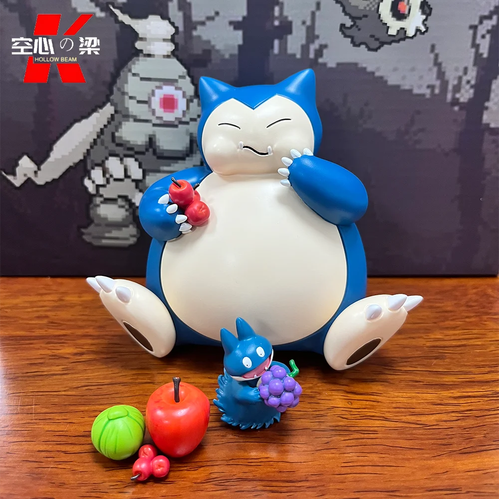 [Mundo em escala 1/20] Decoração de figura de brinquedo Gonbe & Snorlax Baby Kirby & Kirby