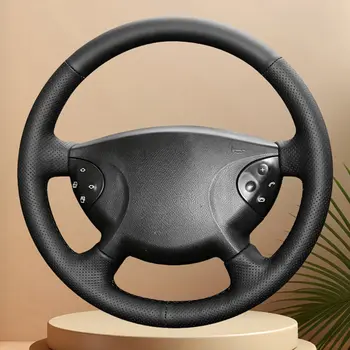 適用於賓士W210 E240 E63 E320 E280原廠方向盤的打孔超細纖維皮革汽車方向盤套 8 最佳銷售 Argos方向盤套 - №5