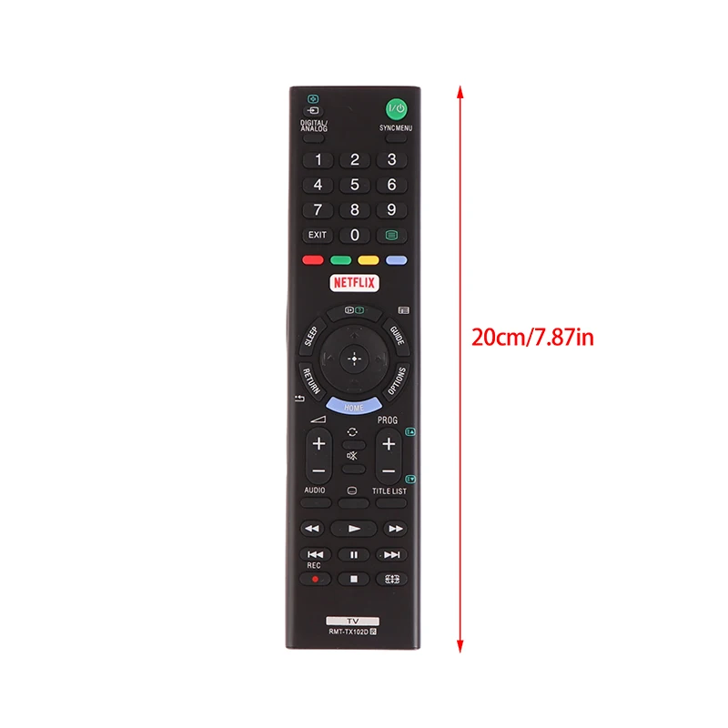 Inteligentny zamiennik pilota do telewizora do Sony RMT-TX102D TX102U TX102B TX100D TX100U z przyciskami Netflix