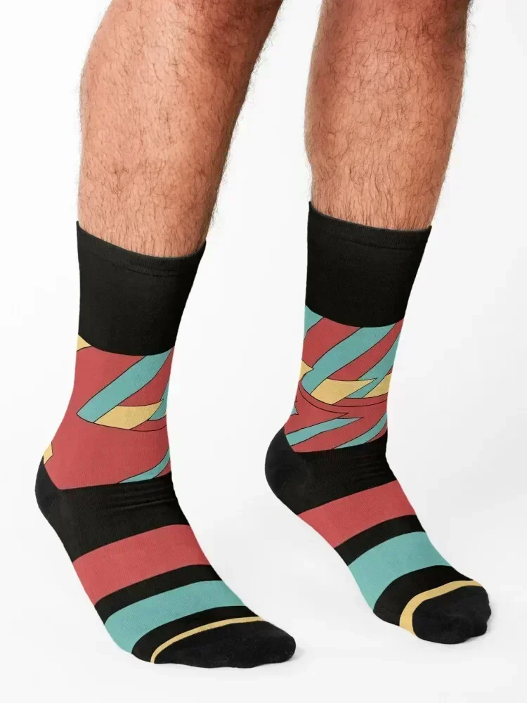 جوارب بنمط Zig-Zag للمشي لمسافات طويلة، جوارب رياضية شفافة للرجال #3
