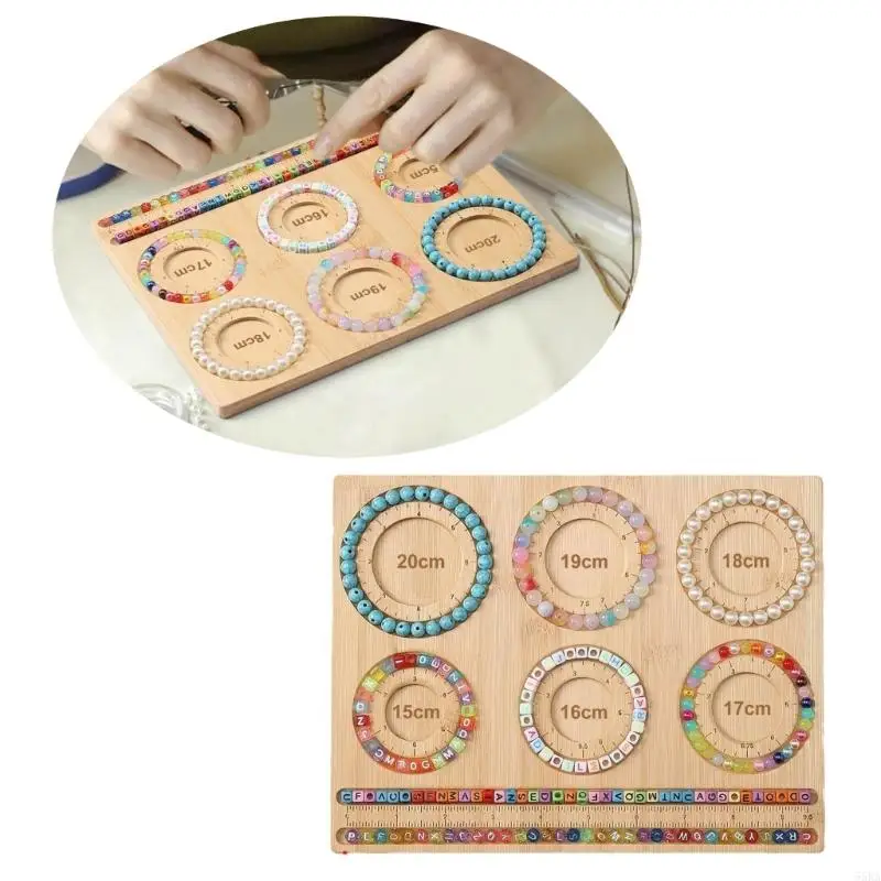 

Bead Board Bracelet Beading Beading Tray Plate for Jewelry Making DIY Necklace Measuring Tool Accessory 55KA