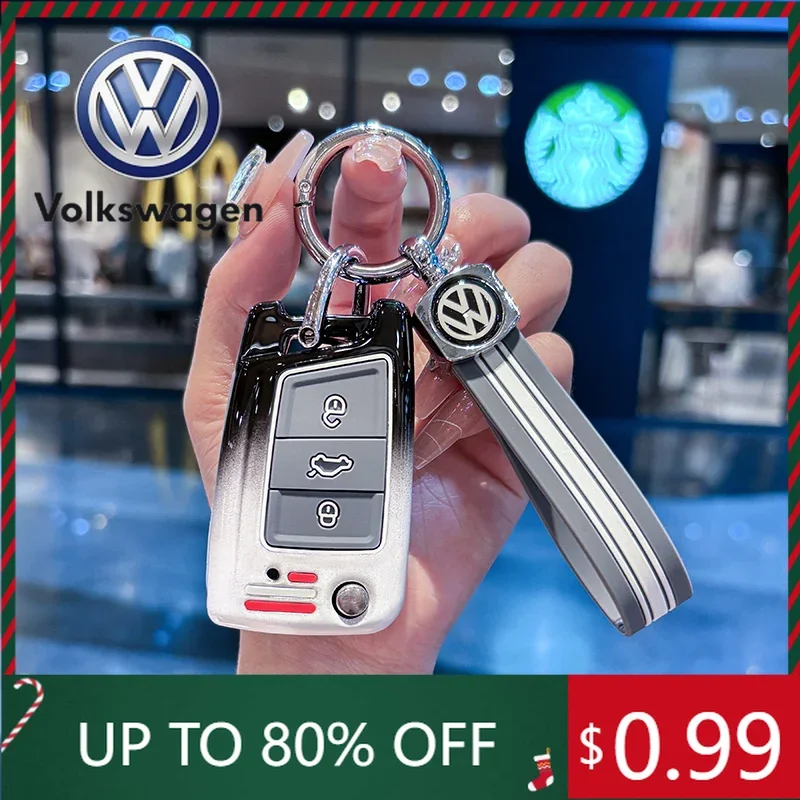 

Чехол-корпус для выкидного ключа автомобиля VW Volkswagen Jetta MK5 Golf, для VW Volkswagen Golf 7 MK7 Tiguan MK2, для Seat Ateca Leon FR 2