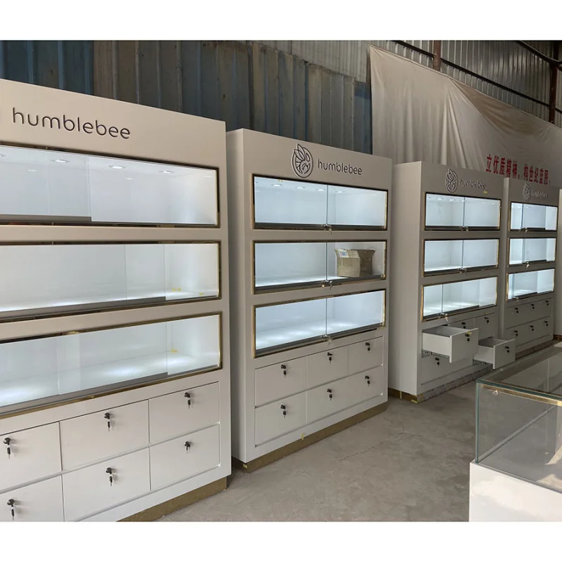 (customized)FullGlass Countertop Jewelry Display Cases Retail Stores Show Table With Best Quality Materials