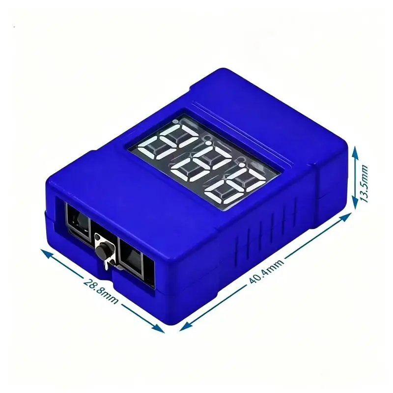 Lipo Battery Low Voltage Tester BX100 1-8S Dual Speakers Buzzer Alarm Portable for RC Hobbyist Daily Detection