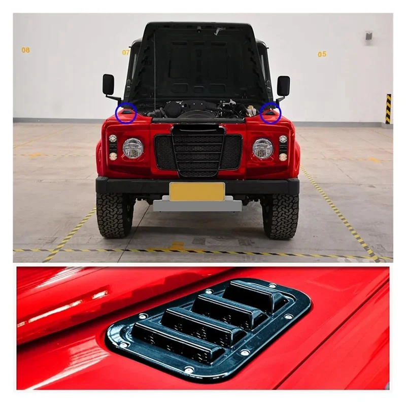 

Hood Side Trim Cover Intake Vent Hood Vent For Land Rover Defender Snow Cover Front Hood Vent