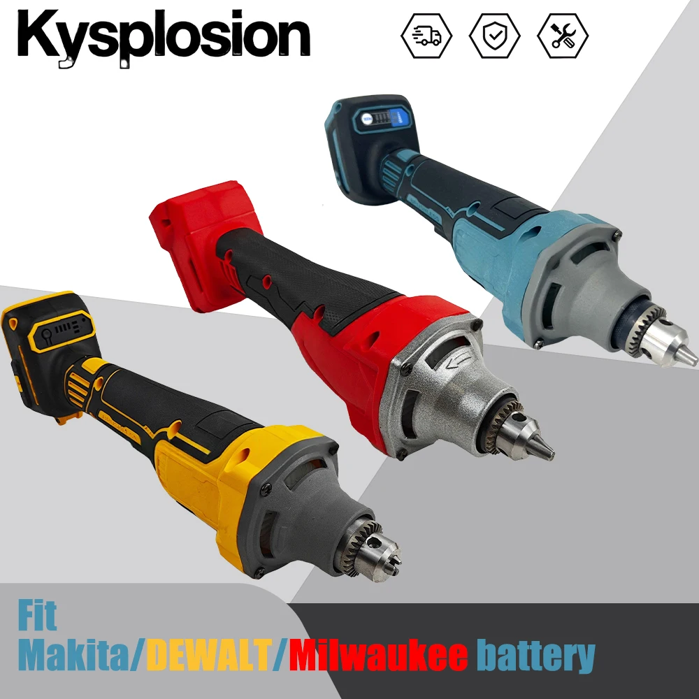 For makita/DeWALT/Milwaukee 18V Battery Die Grinder 4 Gears Brushless Straight Grinders Chuck Grinding Polishing Engraving Tools