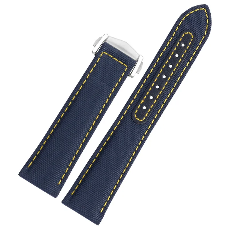 For Omega Seamaster 300 Speedmaster AT150 Super Snoopy 310 Woven Canvas Watch Strap 19mm 20mm Blue Black Nylon Watchband Bracele