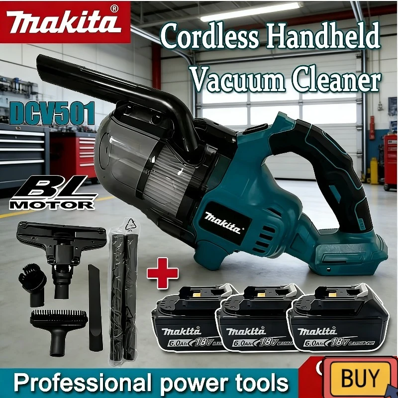 

Makita Cordless Electric Vacuum Cleaner LED Portable Household Industrial Construction Cleaning Tool For Makita Battery
