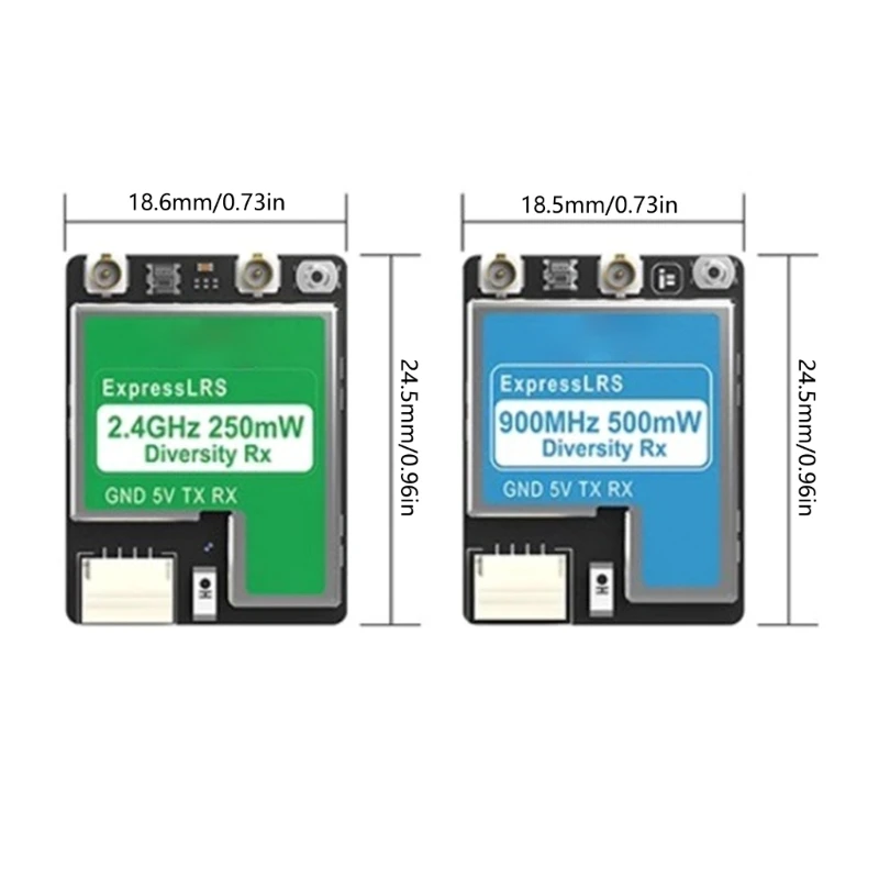 for iFlight ExpressLRS Diversity Receiver ELRS 500mW True Diversity 2.4GHz/868 915Mhz 40mm/70mm/220mm for FPV Part H7JF