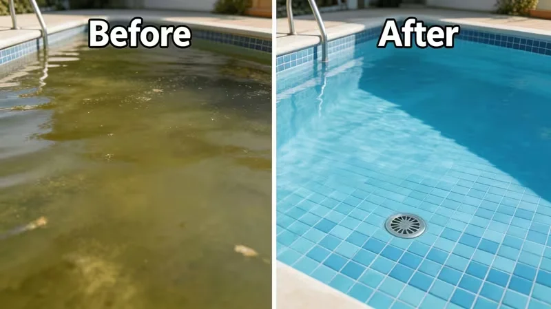 QIFENGHE Pool-Wasserklärer 100ml, Schnelle Klärung von Trübwasser, Leistungsstarke Sedimentabscheidung, Wiederherstellung von Kristallklarem Wasser – Detail 5