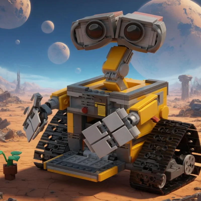 735 pièces Star Battle 21303WALL - Blocs de construction modulaires motorisés MOC personnalisables, design éducatif, jouet DIY populaire, cadeaux de vacances