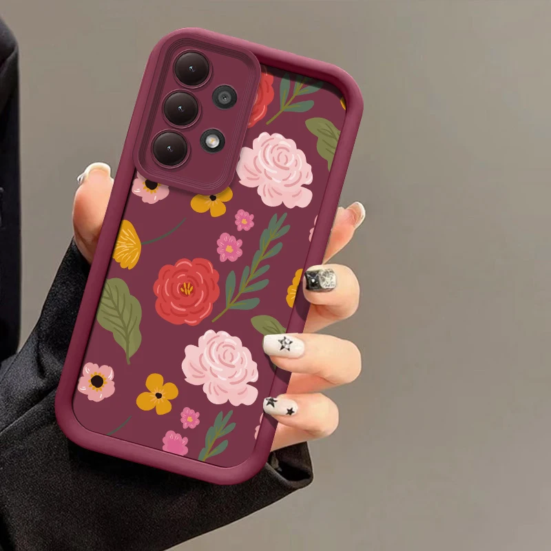 حافظة لهاتف سامسونج جالاكسي A07 A06 A51 A71 A05S A04E A03 Core A32 A22 غطاء مقاوم للصدمات من السيليكون الناعم غير اللامع