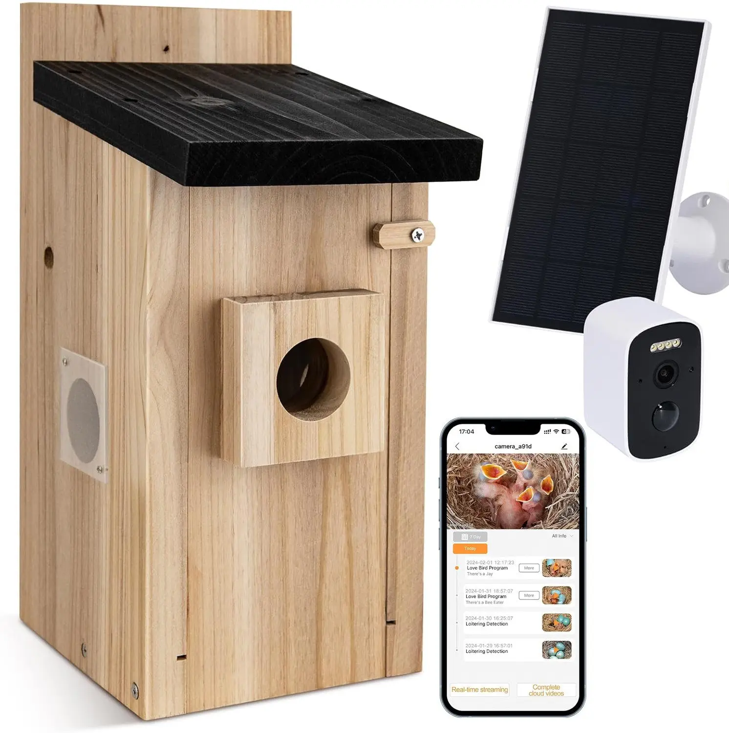 Real-time observatie van de nestconstructie 5 miljoen pixels Outdoor Birdhouse camera DIY vogelhuis nestbox met camera