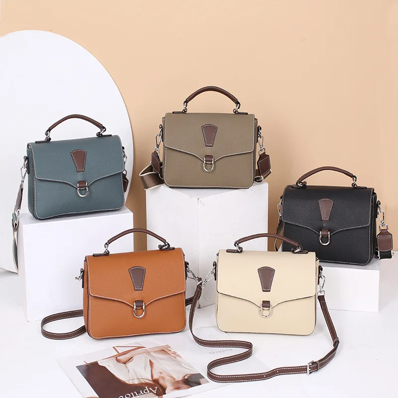 Fashion Lady Genuine Leather Flap Handbag Multi-Function Cross-body Messenger Bags For Female Casual Women Shoulder Bags New