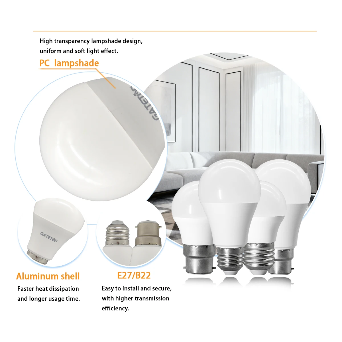 10 Buah Lampu LED AC/DC 12V 24V 36V 48V Lampu LED E27 B22 3W 5W 10W Bombilla Lampu LED Tekanan Rendah Untuk Kapal