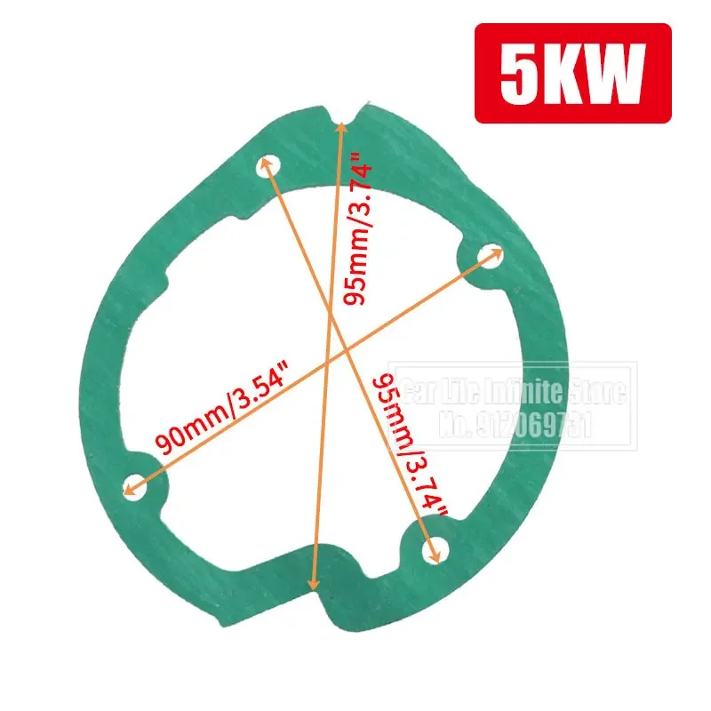 1/5/10x Camping Truck Cab Diesel Heater Blower Fan Motor Gasket For Eberspacher Airtronic D2/2KW D4/5KW Diesel Parking Heater