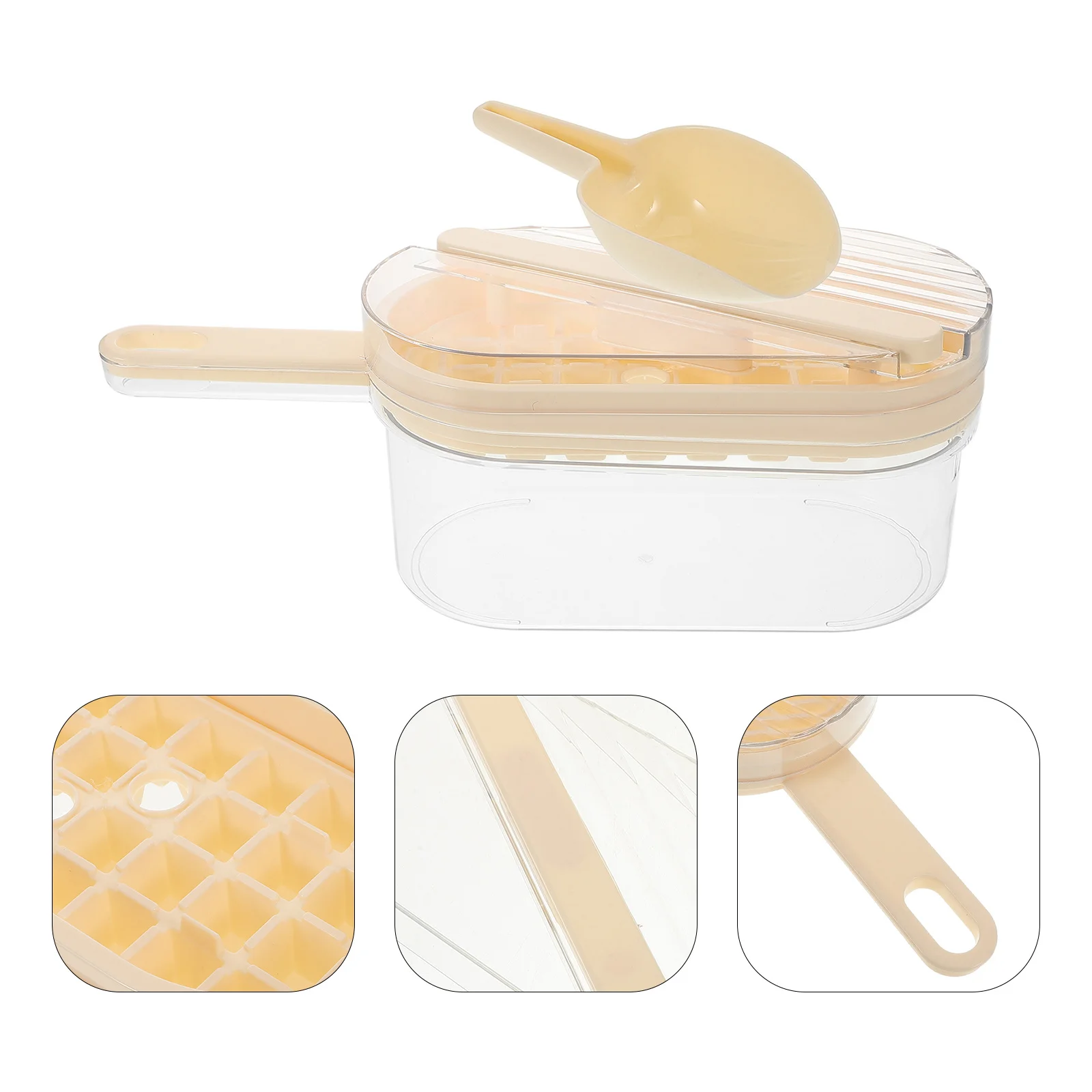 

1 set Cube Reusable Bpa Free Quick Demould Tray For Freezer Diy Ice Making Tool Making Tool Bar Kitchen Use