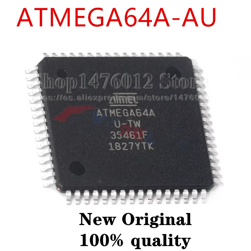 ATMEGA64A-AU ATMEGA64A ATMEGA64 ATMEGA QFP-64, original, novo, em estoque, 1Pc