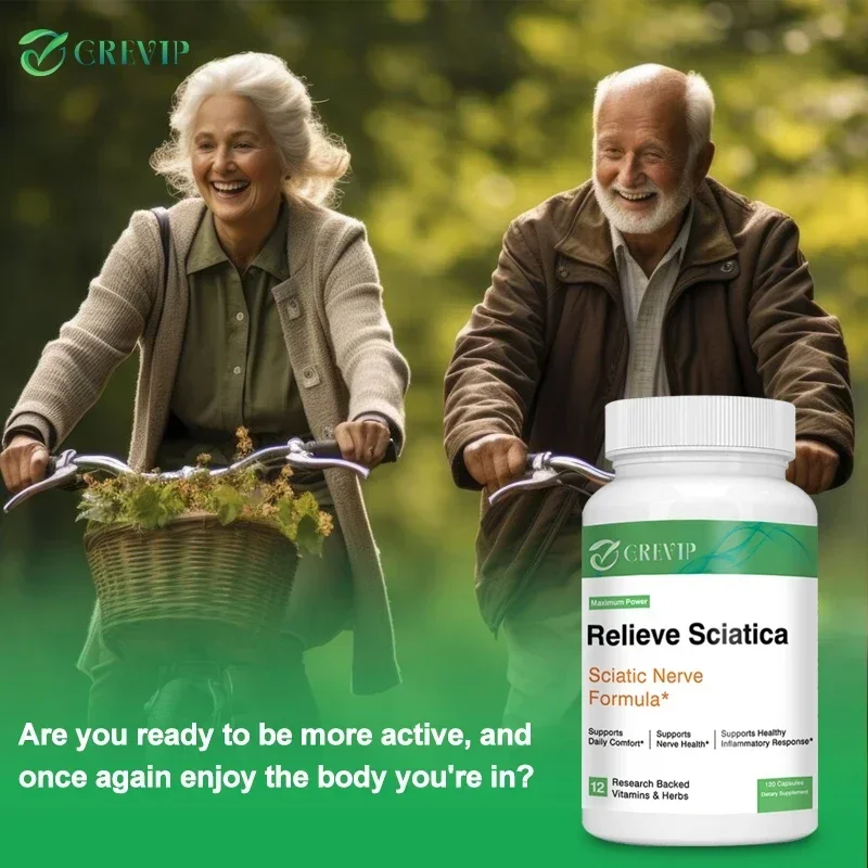 Sciatic Nerve Health Support - Helps Relieve Pain and Stiffness and Restore Mobility