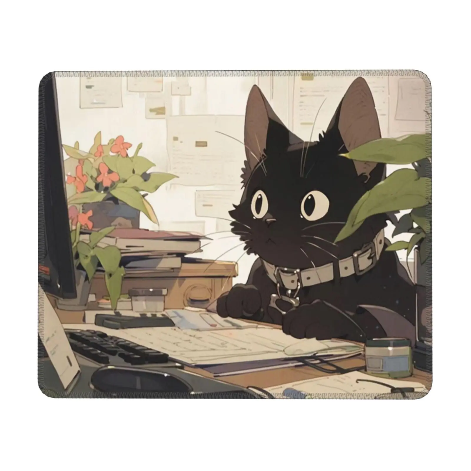 Hot-Selling Cute Animals Kawaii Printing Square Mouse Pads Lock Edge Gaming Mouse Mat Keyboard Mats Desk Pad 30x25cm