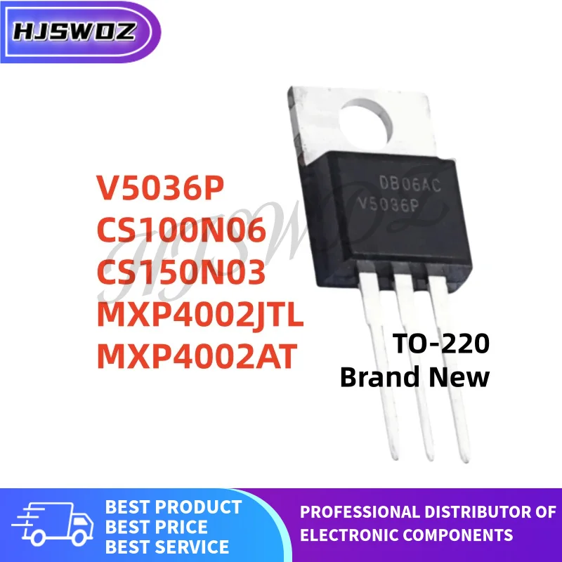 10PCS V5036P ISL9V5036P3 CS100N06 CS150N03 CS150N03A8 CS100N06A8 MXP4002AT MXP4002JTL TO-220 MOS NUEVO