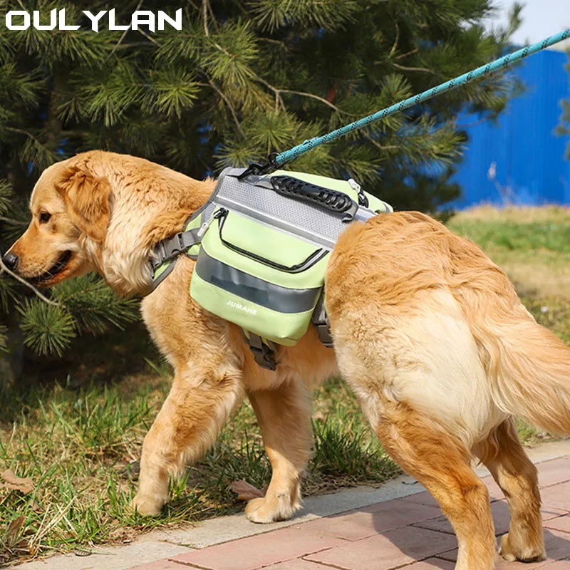 

OULYLAN Pet Dog Carrying Food Rucksacks Dog Tactical Dogs Bag Dog Food Rucksacks Military Tactical Dogs Harness