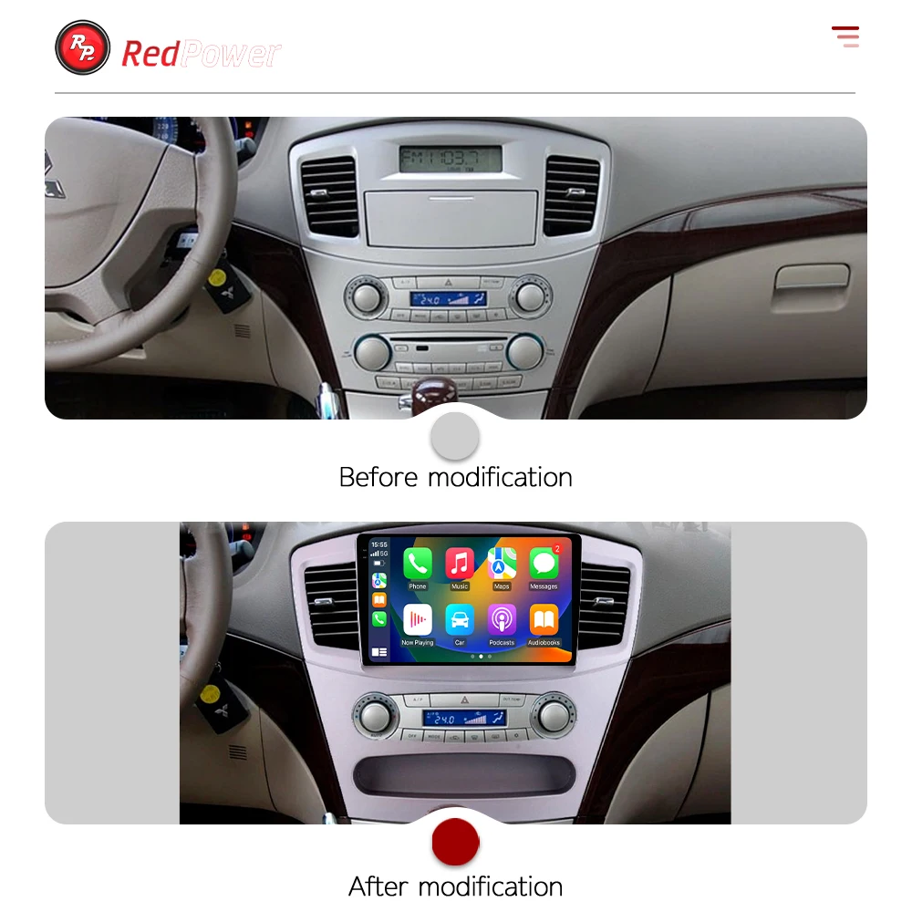 Redpower 2K hi-fi car radio for Mitsubishi Galant 2004-2010 9.5 inch Android Car DVD screen CarPlay DSP audio video