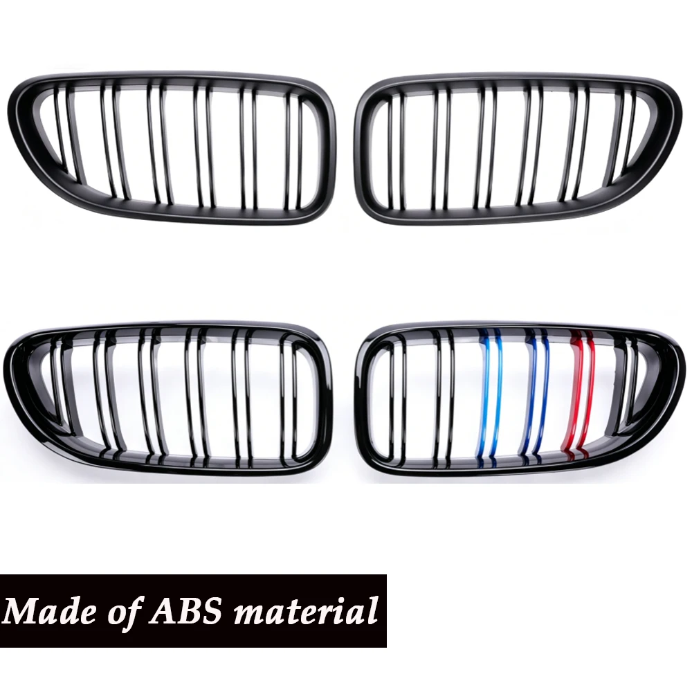 For BMW 6 Series F12 F13 F06 2011-2017 Car  M6 Chrome Black Lower Grills Mesh Facelift Racing M Color Grille Cover  Accessories