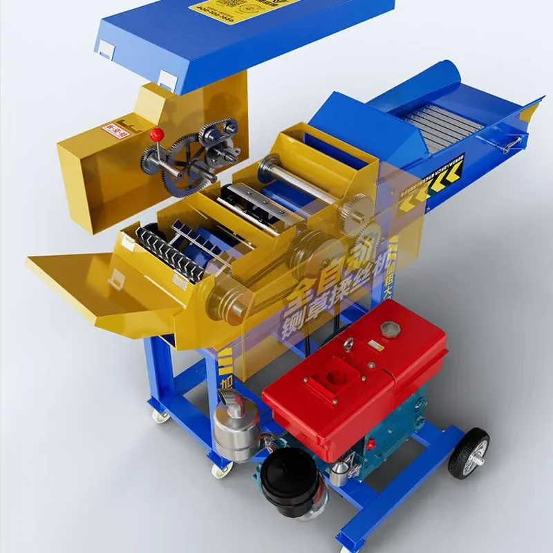 Alimentação multifuncional motor diesel cortador de grama martelo moinho cortador de palha casa reprodução gado e ovelhas cortador de colheita de grama