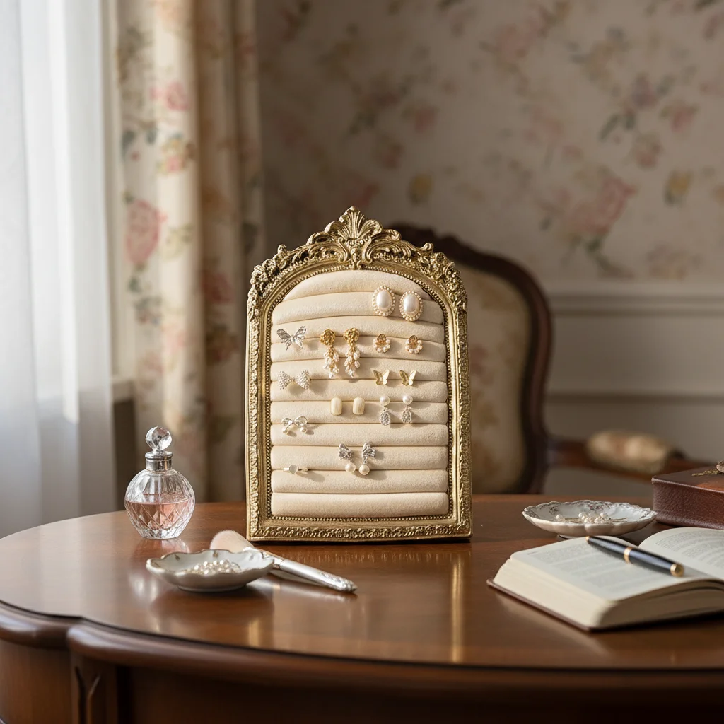 Large Capacity Ring Display Stand With Elegant Design For Women Jewelry Showroom