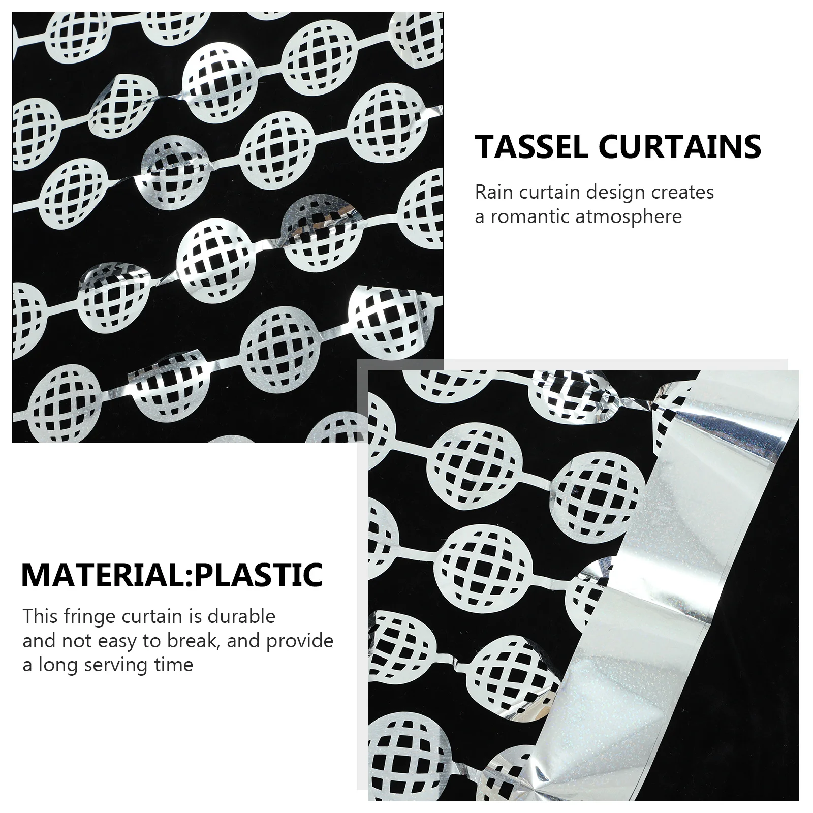 

Fringe Curtain Rain Tassel Decor Party Backdrop Streamer Birthday Wedding Decoration Foil Tinsel Door Hanging Background