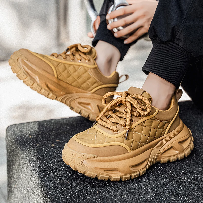 أحذية رجالية جديدة للخريف والشتاء بمنصة مصعد للأب - أحذية رياضية كاجوال أنيقة غير قابلة للانزلاق ومقاومة للاهتراء #6