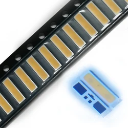 100PCS/Lot NJ2W657DRT SMD LED 7020 6V 1W Cool White For TV Backlight Application