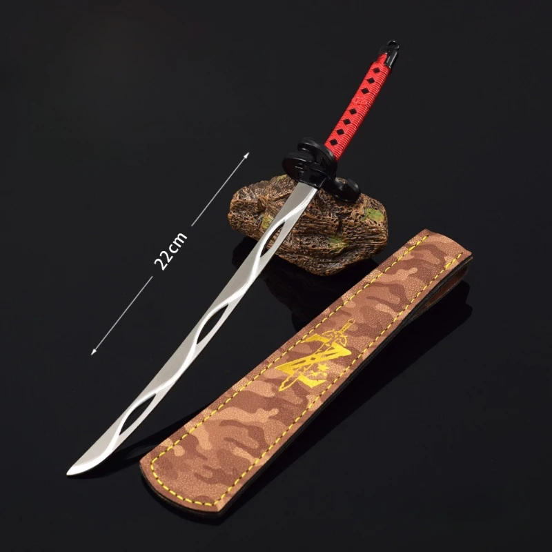 22 سنتيمتر/8.66in Zeldaa لعبة الأجهزة الطرفية ربط قطع الرياح شفرة أغطية جلد سلاح نموذج الحرفية الديكور شاشة لعبة هدية #6